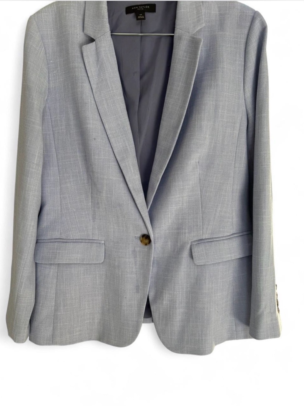 Ann Taylor Wisteria  Single-Button Blazer